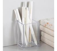 RXMORI Porte-stylo en Acrylique Transparent pour Crayons Cosmétiques, Porte-stylo de Bureau en Acrylique Transparent de Grande Capacité pour Pinceaux de Maquillage, Organisateur de Rangement pour Cray