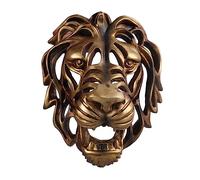 RXMORI Sculpture d'art Murale Tête de Lion, Tête de Lion Ajourée 3D, Décoration Murale en Résine, Tête de Lion Vive, Sculpture d'art Murale pour Salon