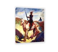 RXNHGJDS August Macke Impression sur Toile don Quichotte Art Mural CéLèBre Reproductions de Tableaux Poster Abstraite DéCoration Moderne Salon80x60cm(31x24in) Sans cadre