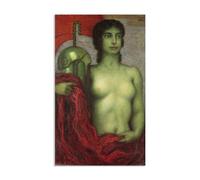 RXNHGJDS Franz von Stuck Toile Murale pour Salon Athéna vers 1923 CéLèBres Impression sur toile Franz von Stuck poster Art Moderne pour Chambre salle de bain 70x110cm(28x43in) Sans cadre