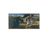 RXNHGJDS Impression sur Toile Decoration Murale Peinture L'amour et le pèlerin Image sur Toile Reproductions de Tableaux CéLèBres Edward Burne-Jones Poster 60x120cm(24x47in) poster