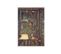 RXNHGJDS Impression sur Toile Decoration Murale Peinture Le chevalier miséricordieux Image sur Toile Reproductions de Tableaux CéLèBres Edward Burne-Jones Poster 70x50cm(28x20in) poster