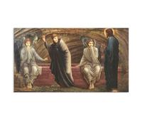 RXNHGJDS Impression sur Toile Decoration Murale Peinture Le matin de la résurrection Image sur Toile Reproductions de Tableaux CéLèBres Edward Burne-Jones Poster 125x70cm(49x28in) poster