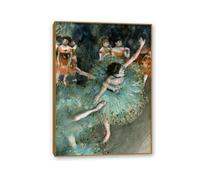 RXNHGJDS Impressionniste Edgar Degas Art Swaying Dancer Ballet Affiche Print toile Peinture Mur Art pour danseur Dancer Room Home Decor100x70cm(33x28in) Cadre