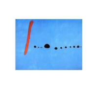 RXNHGJDS Joan Miró Tableau Peintre CéLèBre Reproduction de peintures à l'huile,Bleu II,Affiche Images DéCoratives Pour Salon de Bureau90x70cm(36x28in) Sans cadre