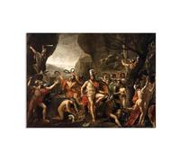 RXNHGJDS Léonidas aux Thermopyles by Jacques-Louis David affiche CéLèBre Impression sur Toile Reproductions de Tableaux CéLèBres,Cadeau pour Chambre Adulte70x50cm(28x20in) affiche