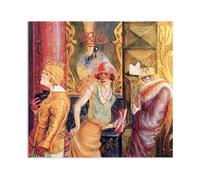 RXNHGJDS otto dix poster peintres célèbres Dix Trois putes dans la rue reproductions de tableaux sur toile d'intérieur Décoration moderne sur toile pour salon 30x30cm(12x12in) Sans cadre