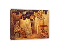 RXNHGJDS Remedios Varo poster Magic Flight or Zamfonia célèbre Impression sur Toile tableau pour salon abstrait Reproduction de peintures à l'huile80x60cm(31x24in) Avec cadre