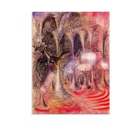 RXNHGJDS Remedios Varo poster Magic grotto célèbre Impression sur Toile tableau pour salon abstrait Reproduction de peintures à l'huile85x60cm(33x24in) Sans cadre