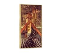 RXNHGJDS Reproductions de Tableaux CéLèBres Remedios Varo Images sur Toile Alchimie ou la science inutile Poster SurréAlisme Peinture sur Toile Salon DéCoration Murale60x30cm Cadre doré