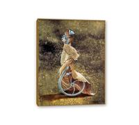 RXNHGJDS Reproductions de Tableaux CéLèBres Remedios Varo Images sur Toile Animal fantastique Poster SurréAlisme Peinture sur Toile Salon DéCoration Murale65x50cm Teak frame