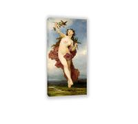 RXNHGJDS Reproductions tableau William-Adolphe Bouguereau sur toile Jour poster Art Mural Portrait Élégant décoration murale salon chambre 80x40cm Cadre intérieur