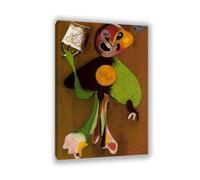 RXNHGJDS Tableau de Joan Miro Femme chanteuse d'opéra abstraite Affiche Reproduction célèbre Peinture Gi sur toile Déco murale Chambre à coucher salon bureau105x70cm(41x28in) Sans cadre