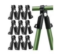 Rxpew Lot de 80 clips de fixation réglables pour treillis de plantes grimpantes - 8 mm - Connecteur fixe pour piliers de jardinage et d'escalade