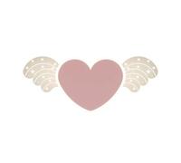 RXPVUXE Applique Murale LED pour Chambre d'Enfant Chambre de Fille Rose Applique Murale en Forme de Coeur Lampe Murale de Dessin Animé, Chambre d'Enfant Nordique Moderne Chambre à Coucher Chevet 3 App