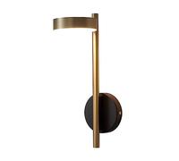 RXPVUXE Applique Murale LED Rotative Moderne Longue Linéaire Or Montage Mural Luminaire Abat-Jour Acrylique 3000K, 7W Lampe de Lecture de Chevet Câblé Salle de Bains Vanité Lumière pour Chambre Salon