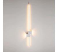 RXPVUXE Applique murale linéaire moderne à LED Applique murale longue d'intérieur simple 24 "36" Luminaire mural en métal, 3000K Aluminium Up Down Appliques murales pour chambre à coucher, salon, coul
