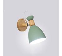 RXPVUXE Applique Murale Nordique en Bois Moderne Applique Murale Ajuster Chevet Mini Lampe De Lecture pour Ferme Chambre d'enfants Couloir Chambre Salon, Intérieur E27 Sockets Lampes Murales Câblé