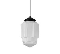 RXPVUXE Luminaires suspendus modernes en verre de lait pour îlot de cuisine, plafonnier suspendu vintage noir, luminaires suspendus en verre blanc de style médiéval d'école, lustre d'îlot à cordon rég