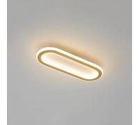RXPVUXE Plafonnier LED Moderne, plafonnier encastré en Or brossé, plafonnier Minimaliste avec Abat-Jour en Acrylique pour Couloir Chambre à Coucher Cuisine Balcon Cage d’escalier entrée buanderie