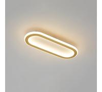 RXPVUXE Plafonnier LED Moderne, plafonnier encastré en Or brossé, plafonnier Minimaliste avec Abat-Jour en Acrylique pour Couloir Chambre à Coucher Cuisine Balcon Cage d’escalier entrée buanderie