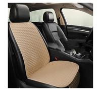 RXRJSU Housse De Siège Housse Siège Auto en Lin Coussin Et Tapis pour Ford pour Focus MK2 pour Edge pour Explorer pour Ecosport pour Escape pour Everest(Single Seat-Beige)