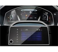 RXRJSU Protecteur D'écran Protections Film Protection En Acier Pour Écran Navigation GPS, Pour CR-V 5e 2017 2018 2019 2020, Contrôle De L'écran LCD, Autocollant, Style Voiture(GPS and instrument)