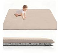 RxueSug Tapis de Jeu pour bébé 120 x 180 cm 2cm, Tapis de Jeu Multifonctionnel pour bébé, Tapis de Jeu en Velours Corail Chambre Enfant, Tapis motricité bébé, Tapis Bebe Epais, Antidérapant