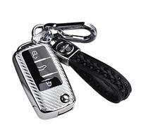 RXXR Coque de clé de Voiture pour VW Golf VW Polo Passat Skoda Seat 3 Boutons