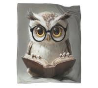 RXYKCUNVT Couverture Polaire Ultra Douce Chouette Flanelle Couverture De Lit en Peluche Couvre - Lit Chaud Doux Et Confortable Housse De Canapé 50x60inch(127x152cm)