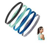 RY-EARL Bandeau de Sport élastique antidérapant de 5 pièces, Bandeau de Sport antidérapant de Yoga, Bandeau de Sport pour Femmes Hommes garçons Enfants Filles Football Jogging Yoga Cyclisme Fitness