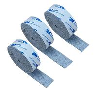 RY-EARL Feutrine Autocollante Meuble, Feutrine Adhesive 3 Rouleaux（100 * 2cm）Découpe Libre de Toute Taille ou Forme Feutre Patin Antiderapant pour Protection Pied de Table Chaise Canape，gris