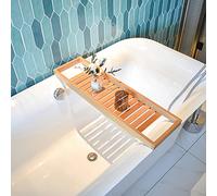 ry Plateau de bain en noyer pour tablettes Boo & CandlesPremium Support de baignoire et salle de bain pour spa détente et trempage