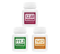 RYAKKA Kit de solution d'étalonnage EC - 3 x 50 ml (12,88/111,3/1413 µS/cm) - Liquide d'étalonnage pour compteur EC - Conductivité et hydroponique - Haute précision et prêt à l'emploi