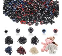 RYAN 1000 Pièces Yeux de Securite Amigurumi 5 Tailles Yeux pour Peluche avec Rondelles Safety Eyes pour DIY Amigurumis Marionnettes Artisanat