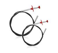 RYAN 2 Pièces Déboucheur Canalisation Spirale de Nettoyage de Tuyau de Vidange Furet Deboucheur avec Manivelle 0,9m/1,6m pour Évier de Cuisine Salle de Bain Baignoire Bouchée Égout Drainage