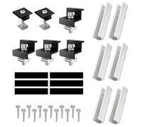 RYAN 6 Pièces Rail Panneau Solaire Support Panneau Solaire Réglable Clip Roir (30-35mm) Support Panneau Solaire Convient pour Tous Types de Toitures Plates et Trapézoïdales