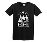 Ryan Ames Aretha Franklin Respect Iconic R&B Soul Singer Hit Song Graphic Top Printed Tee Shirt Mens T Shirt Black M