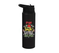 Ryan Santa's Little Helper Christmas Ryan Nom Stainless Steel Insulated Water Bottle