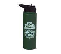 Ryan Supporter de Snow Days Ryan Christmas Winter Holiday Stainless Steel Insulated Water Bottle