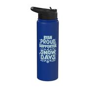 Ryan Supporter de Snow Days Ryan Christmas Winter Holiday Stainless Steel Insulated Water Bottle