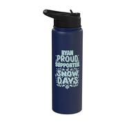Ryan Supporter de Snow Days Ryan Christmas Winter Holiday Stainless Steel Insulated Water Bottle