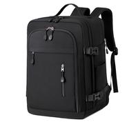 Ryanair Sac à dos de voyage cabine 40 x 30 x 20 cm Bagage à main Avion, Sac à dos antivol imperméable grande capacité avec compartiment portable 15,6", sac à dos homme femme pour voyage, travail, noir