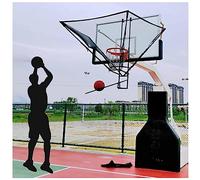 Ryanong Appareil de retour de balle de basket-ball à suspendre pour cerceau rotatif de basket-ball, filet de rebond de basket-ball, aide à l'entraînement