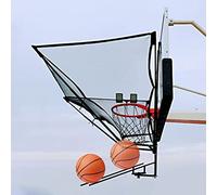 Ryanong Appareil de retour de balle de basket-ball en acier - Filet de retour pour balle de basket-ball - Aide à l'entraînement - Accessoire de basket-ball