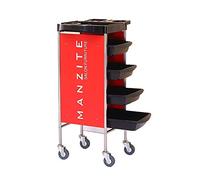 Ryanong Chariot à roulettes à 5 niveaux pour salon de beauté avec tiroirs en ABS, chariot utilitaire durable avec roue, forte capacité de charge