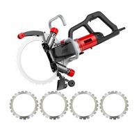 Ryanong Chaser mural électrique sans balais 9500 W - 90 ° sans angle mort, moteur en cuivre pur, profondeur de 29 cm, pour granit, pierre, brique, béton, avec roues d'entraînement pour économiser