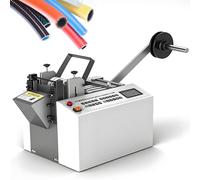 Ryanong Coupe-tube électrique automatique 250 W - Découpe de précision de 0,1 mm pour fibre de verre et câble ; contrôle par micro-ordinateur de 100 mm de largeur idéal pour les tubes de cire jaune