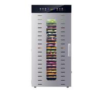 Ryanong Déshydrateur alimentaire en acier inoxydable pour poisson, viande, poulet, canard, céréales, légumes, écran tactile avec minuterie numérique 24h et thermostat réglable de 30 à 90 °C
