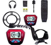 Ryanong Détecteur de métaux amélioré avec poignée antidérapante, bobine de recherche de haute précision de 25,4 cm et 5 modes au choix, sensibilité de la tige réglable et discrimination localisée